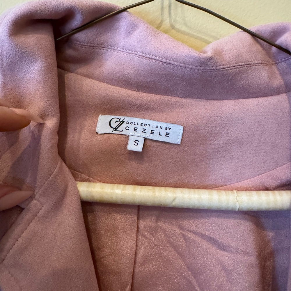 Vogue Pink Fringe Jacket vegan - Picture 3 of 5